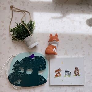Nursery decor bundle Woodland Fox